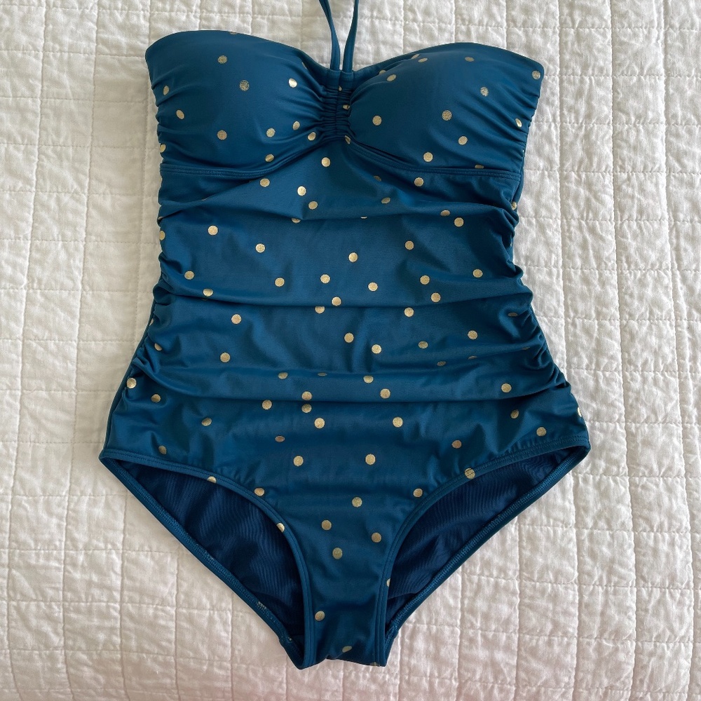 Boden One Piece Ruched Swimsuit
